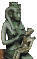 iside che allatta Horus